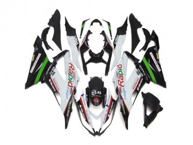 ABS Kits Carenado ZX6R 2013-2018 - Blanco Negro