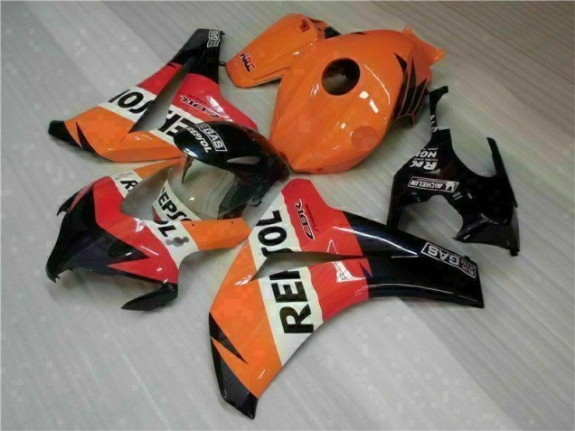 ABS Plástica CBR 1000 RR 2008-2011 - Naranja Repsol