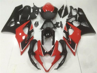 ABS Plástica GSXR 1000 K5 2005-2006 - Rojo Negro