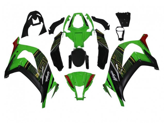 ABS Plástica ZX10R 2011-2015 - Verde Negro