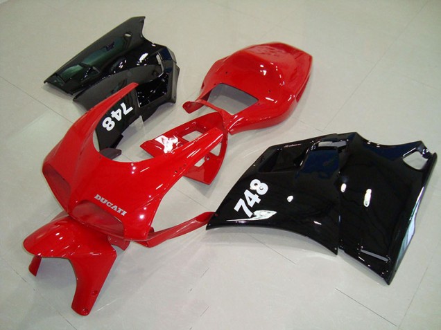 ABS Plástico Ducati 748 916 996 996S 1993-2005 - Rojo Negro