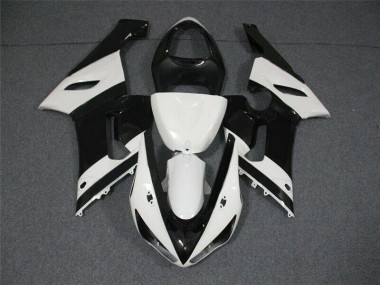 ABS Plástico ZX6R 2005-2006 - Negro Blanco