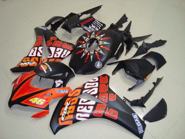 Carenado CBR 1000 RR 2008-2011 - Rossi Negro Mate