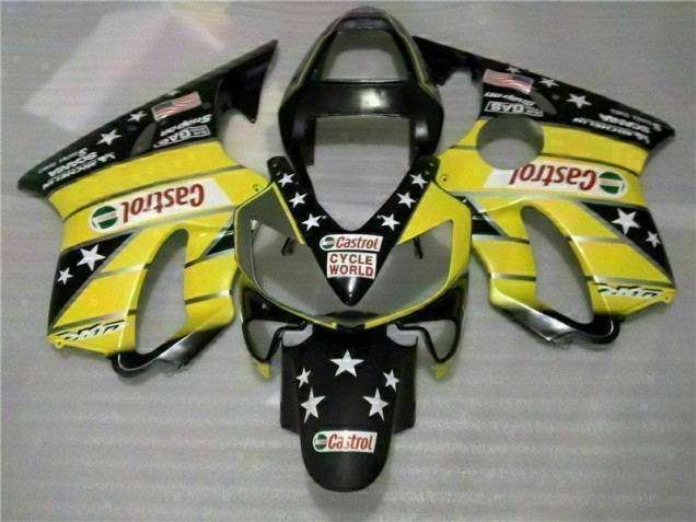 Carenado CBR 600 F4i 2001-2003 - Amarillo Negro Castrol Cycle World