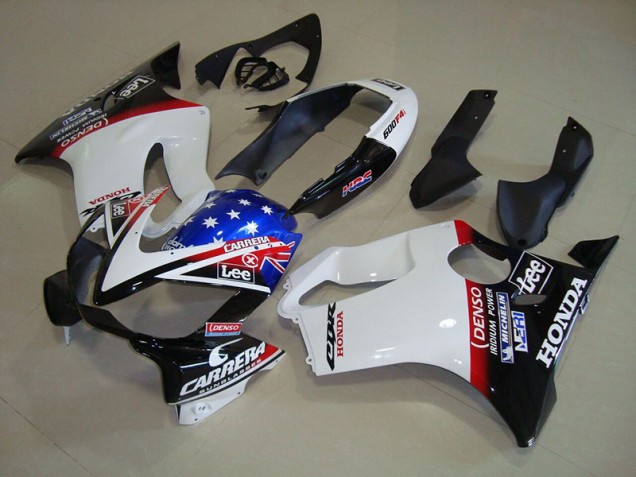 Carenado CBR 600 F4i 2004-2007 - Blanco Azul DENSO HRC Carrera