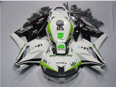 Carenado CBR 600 RR 2013-2021 - Blanco Verde Hannspree ETS