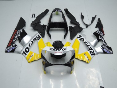 Carenado CBR 900 RR 929 2000-2001 - Amarillo Plata Negro Repsol