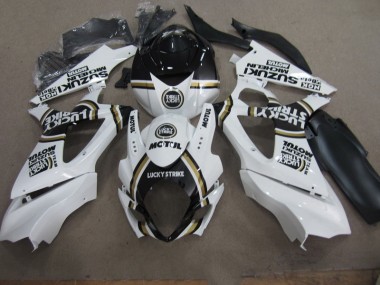 Carenado GSXR 1000 K7 2007-2008 - Blanco Lucky Strike Negro Motul