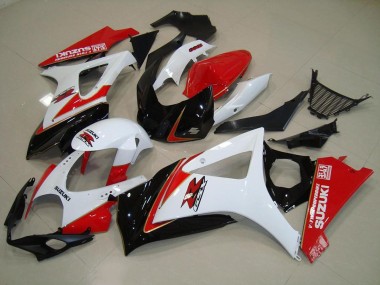 Carenado GSXR 1000 K7 2007-2008 - Blanco Rojo Negro