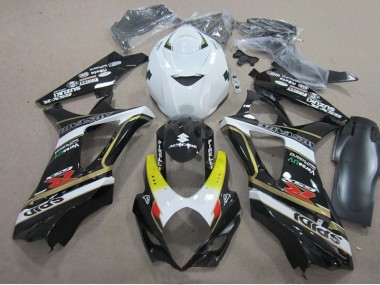 Carenado GSXR 1000 K7 2007-2008 - Negro Blanco