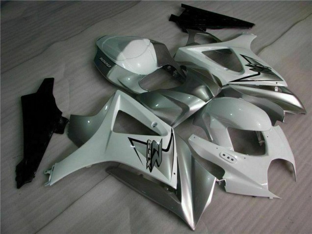 Carenado GSXR 1000 K7 2007-2008 - Plata Blanco