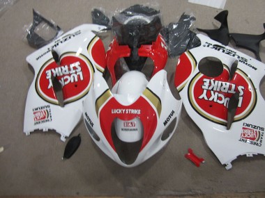 Carenado GSXR 1300 Hayabusa 1996-2007 - Blanco Lucky Strike Motul