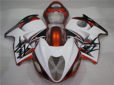 Carenado GSXR 1300 Hayabusa 1996-2007 - Naranja Blanco Negro