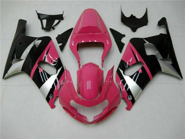 Carenado GSXR 600 / 750 K1 K2 K3 2001-2003 - Rosa Negro