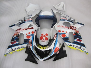 Carenado GSXR 600 K1 K2 K3 2001-2003 - Blanco Azul Oscuro Dog