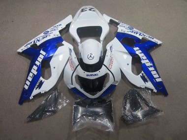 Carenado GSXR 750 K1 K2 K3 2001-2003 - Blanco Azul Motul