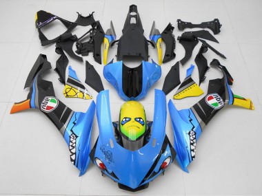 Carenado R1 2015-2019 - Azul Amarillo Tiburón