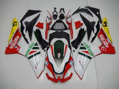 Carenado RSV4 2009-2015 - Blanco Rojo Alitalia