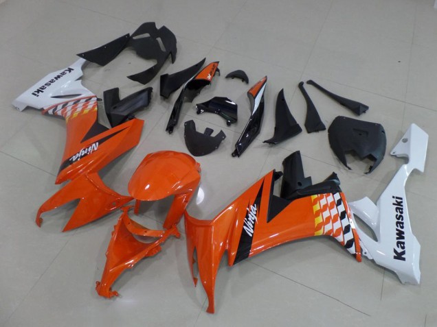 Carenado ZX10R 2008-2010 - Naranja & Blanco