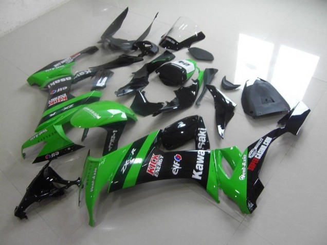 Carenado ZX10R 2008-2010 - Verde Negro Kick