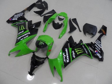 Carenado ZX10R 2008-2010 - Verde & Negro Monster