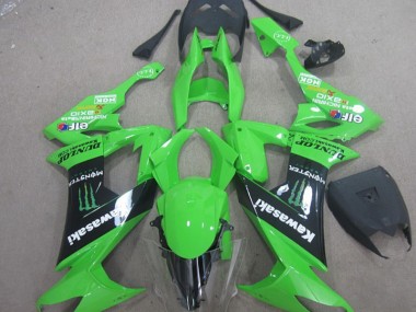 Carenado ZX10R 2008-2010 - Verde Negro Monster