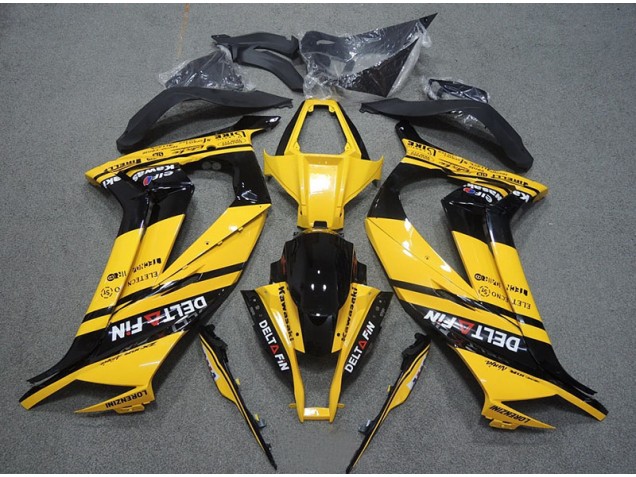 Carenado ZX10R 2011-2015 - Amarillo Negro Delt Fin