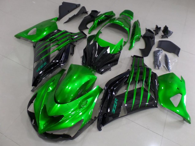 Carenado ZX14R ZZR 1400 2012-2021 - Caramelo Verde & Negro