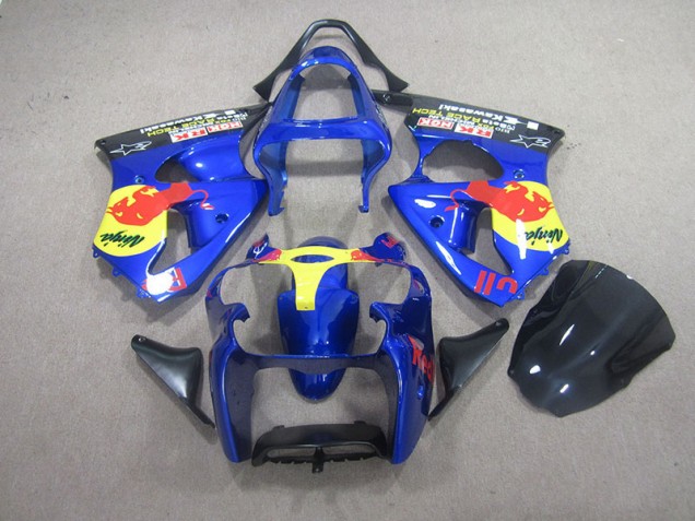 Carenado ZX6R 2000-2002 - Azul Red Bull Ninja