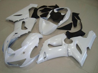 Carenado ZX6R 2005-2006 - Oscuro Blanco Perla