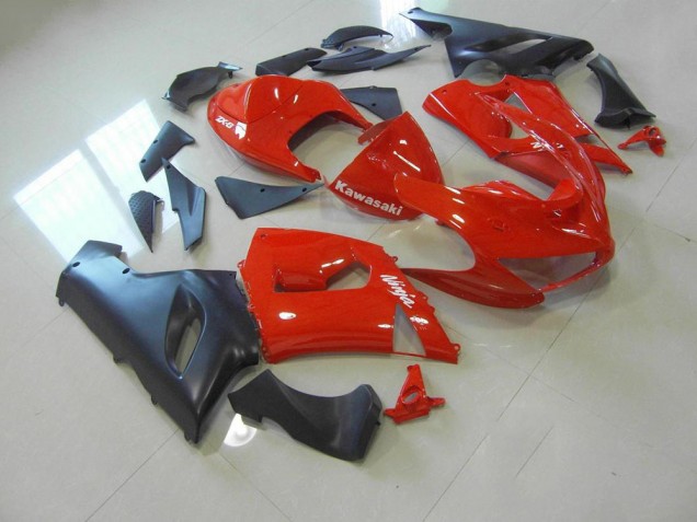 Carenado ZX6R 2005-2006 - Rojo & Negro Mate