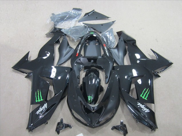 Carenado ZX6R 2007-2008 - Negro Ninja Verde Monster