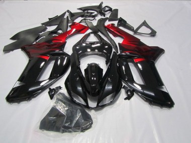 Carenado ZX6R 2007-2008 - Negro Rojo