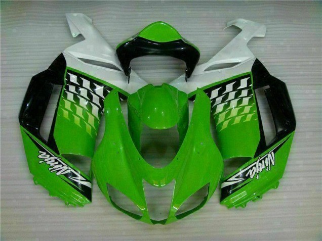 Carenado ZX6R 2007-2008 - Verde Blanco Ninja