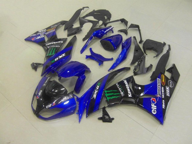 Carenado ZX6R 2009-2012 - Azul Monster