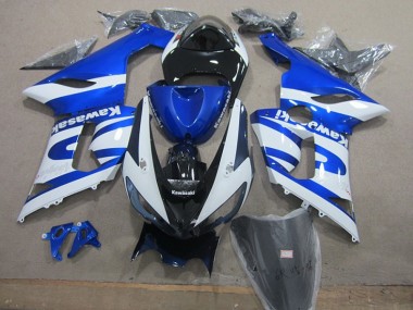 Carrocería ZX6R 2005-2006 - Azul Blanco