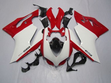 Inyección Kit Carenado Ducati 1199 2011-2014 - Blanco Rojo