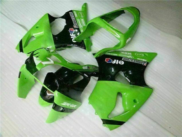 Inyección Kit Carenado ZX6R 2000-2002 - Verde Negro