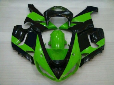 Inyección Kit Carenado ZX6R 2005-2006 - Verde Negro