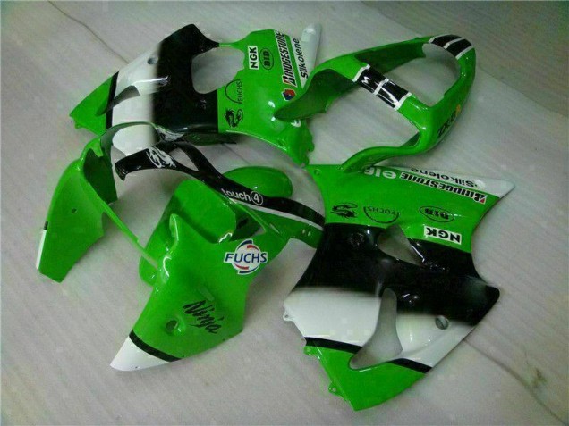 Inyección Kits Carenado ZX6R 2000-2002 - Verde Negro