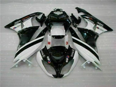 Inyección Kits Carenado ZX6R 2009-2012 - Negro Blanco 3M Touch4