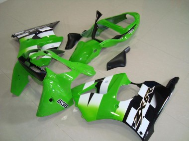 Kit Carenado ABS Completo ZX6R 2000-2002 - Verde Negro