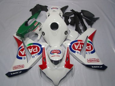 Kit Carenado Inyección CBR 1000 RR 2008-2011 - Blanco Rojo PATA