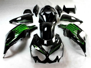 Kit Completo Carenado ZX14R ZZR 1400 2012-2021 - Negro Verde