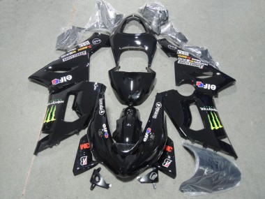 Kit Completo Carenado ZX6R 2005-2006 - 3M Touch4 Monster Negro