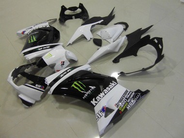 Kits ABS Carenado ZX 250R 2008-2012 - Negro Blanco Monster