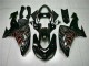 Kits Completo Carenado ZX10R 2006-2007 - Negro Rojo Llama