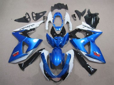 Plástica GSXR 1000 K9 2009-2016 - Azul Blanco